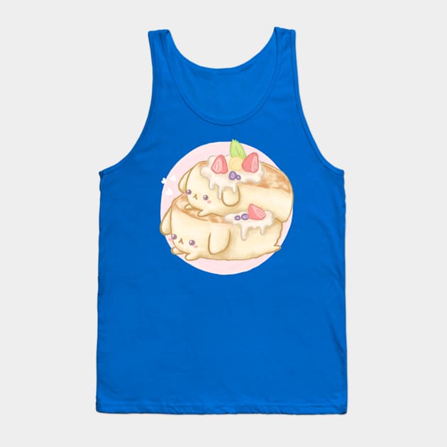 Cute Pancakes - Kawaii food Tank Top by Komorebi Stars